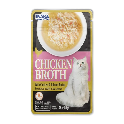 Chicken soup delegate with salmon