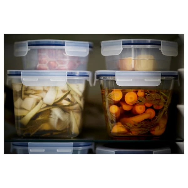 Food container, round/plastic,