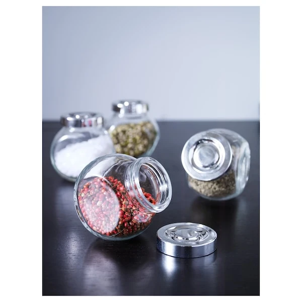 برطمان بهارات, زجاج/لون الومونيوم,