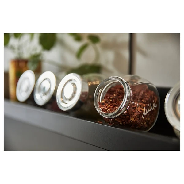 برطمان بهارات, زجاج/لون الومونيوم,