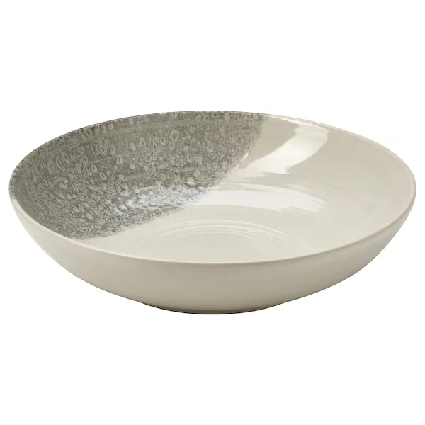 Deep plate, patterned/grey,