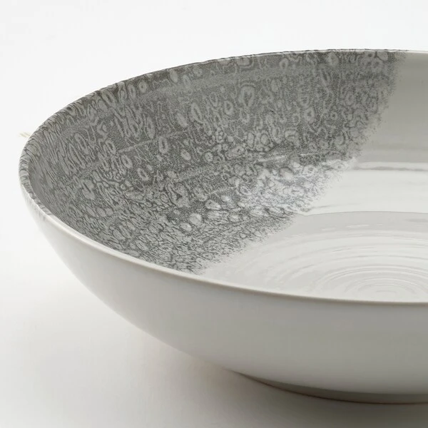 Deep plate, patterned/grey,
