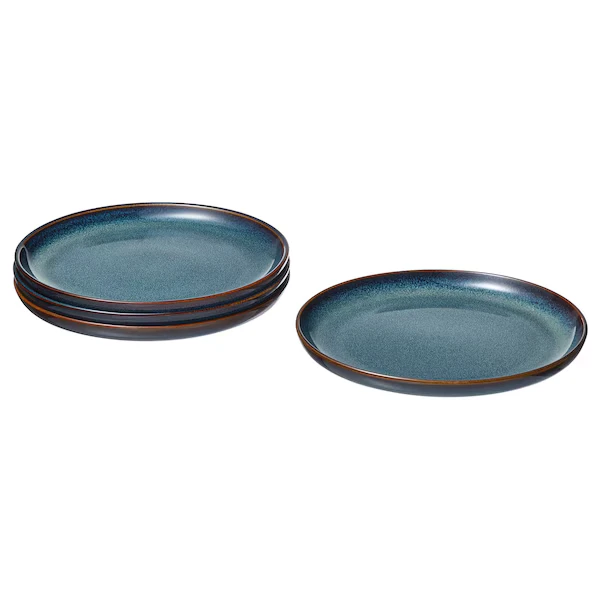 Side plate, blue,