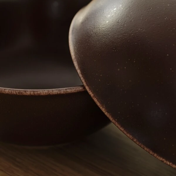 Bowl, brown,