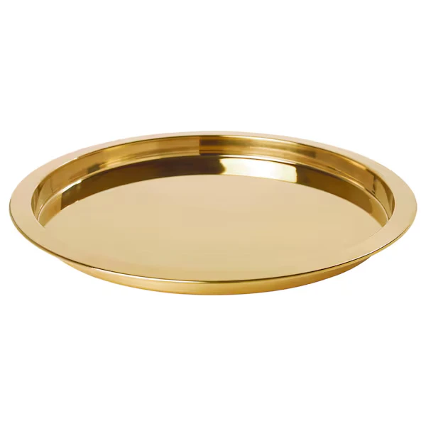 Tray, brass-colour,