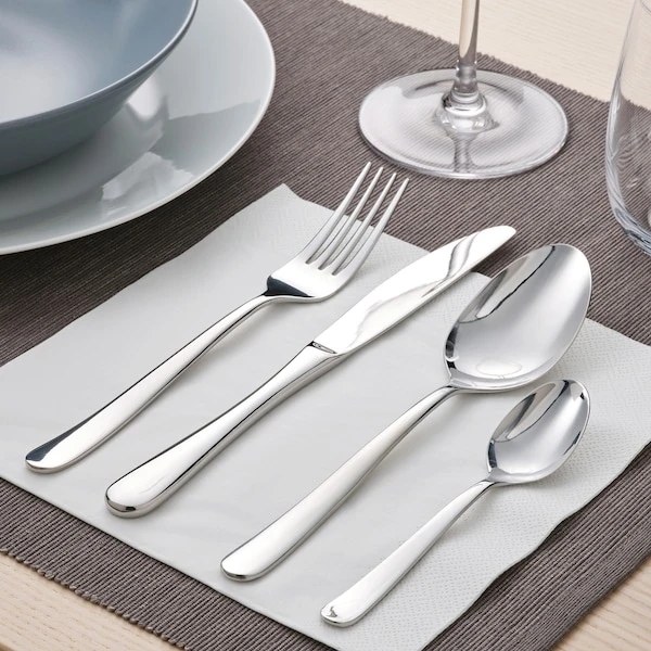30-piece cutlery set, stainless steel