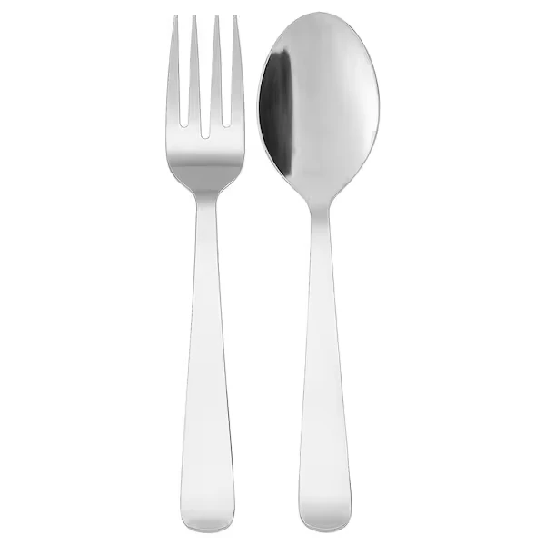 2-piece salad servers set, stainless steel,