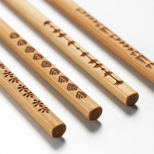 Chopsticks 4 pairs, bamboo