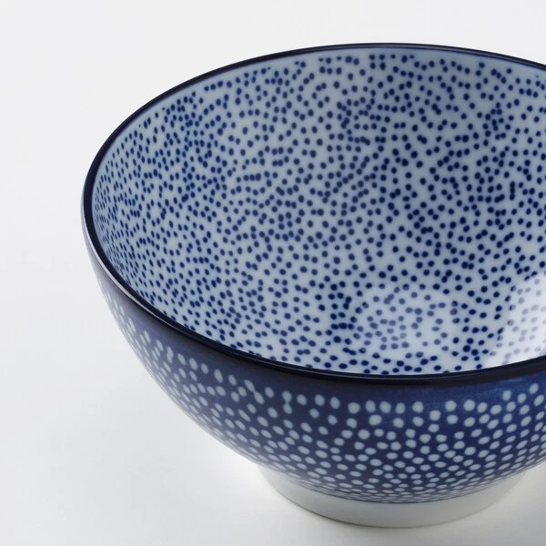 Bowl, patterned/blue,