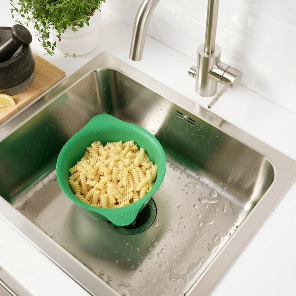Colander, bright green,