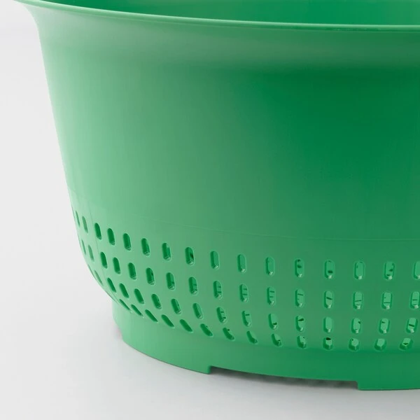 Colander, bright green,