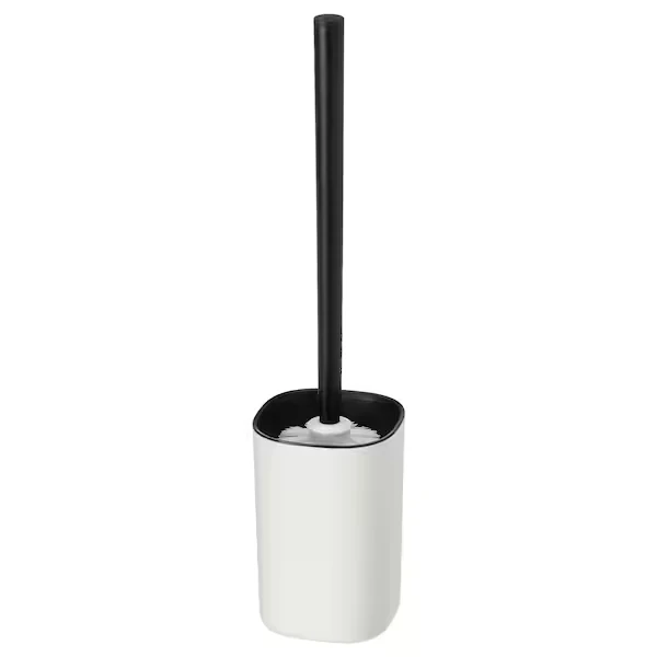 Toilet brush, white/black