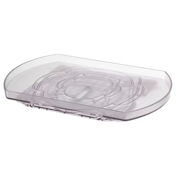 Storage turntable, transparent