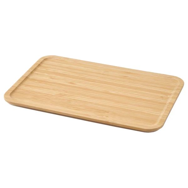 Lid, large rectangular/bamboo,