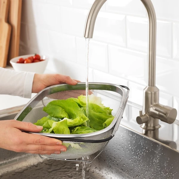 Colander, stainless steel/black,