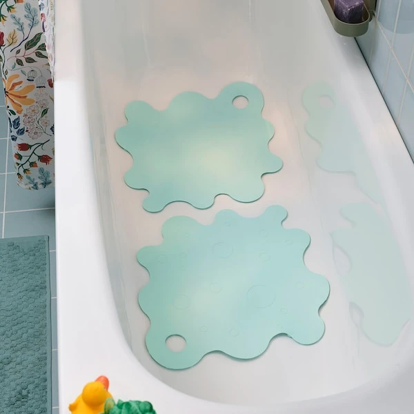 Bathtub mat, light turquoise,