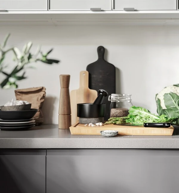 Pestle and mortar, marble black