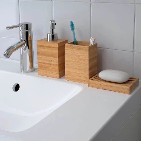Toothbrush holder, bamboo