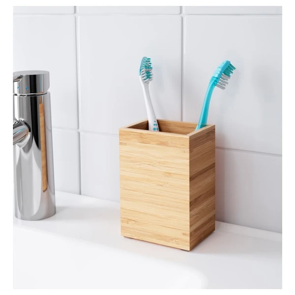 Toothbrush holder, bamboo