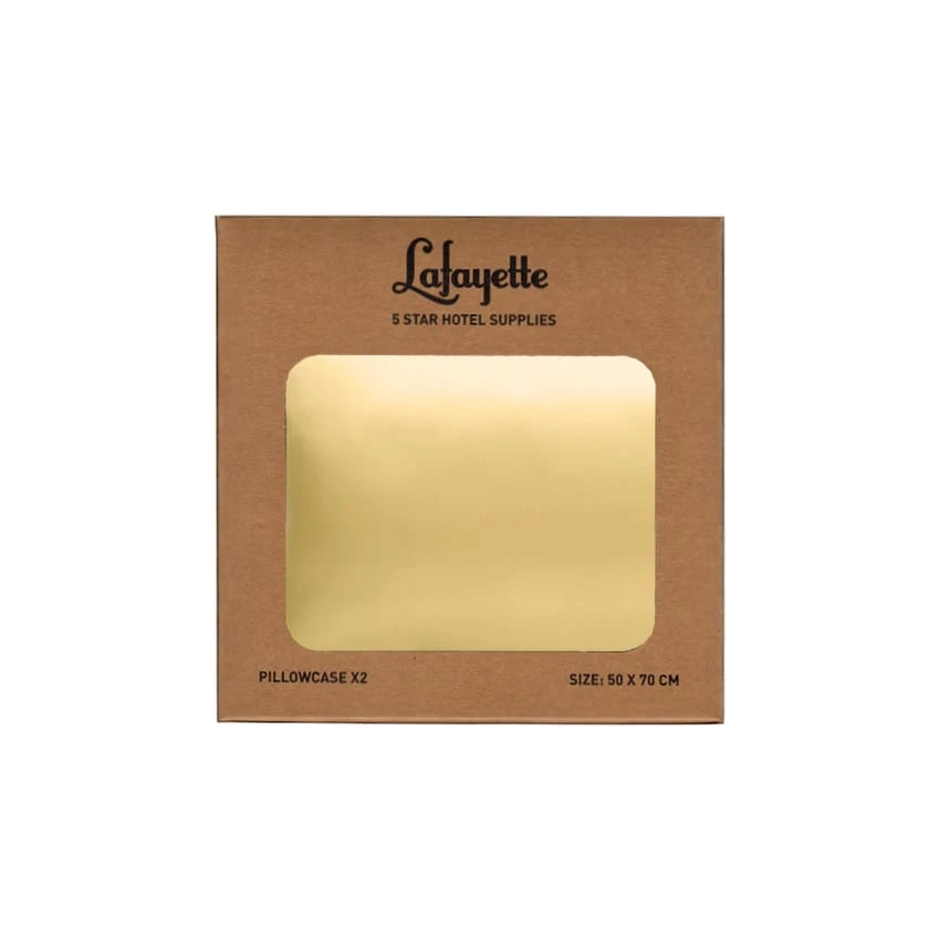 Satin Pillowcase for Hair and Skin Queen Gold 2 Pack