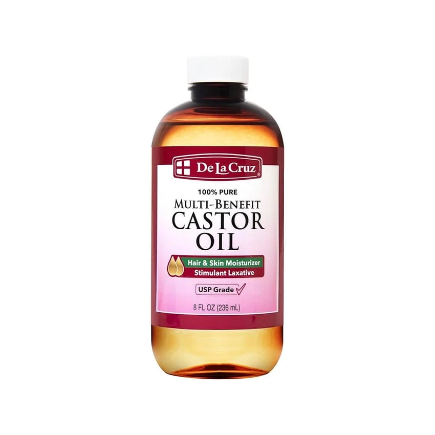 De La Cruz 100 Pure Expeller Pressed Castor Oil 236 mL