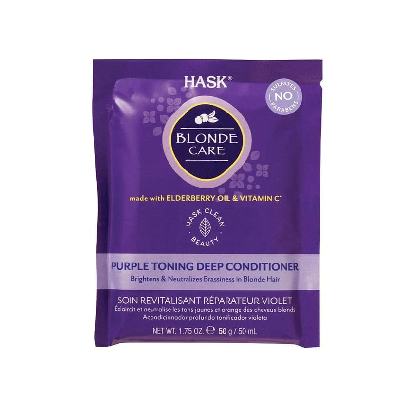 Hask BLONDE CARE PURPLE TONING DEEP CONDITIONER 50gm