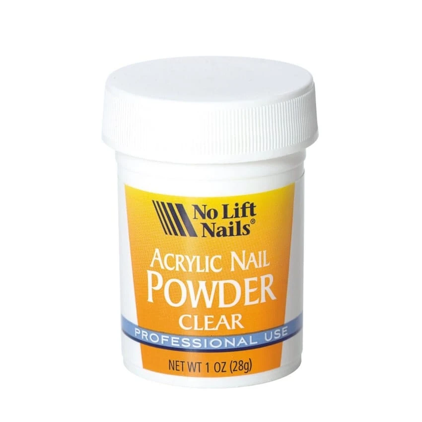 بودرة بوليمر عضوية شفافة لأظافر الأكريليك من No Lift Nails - 28 غرام