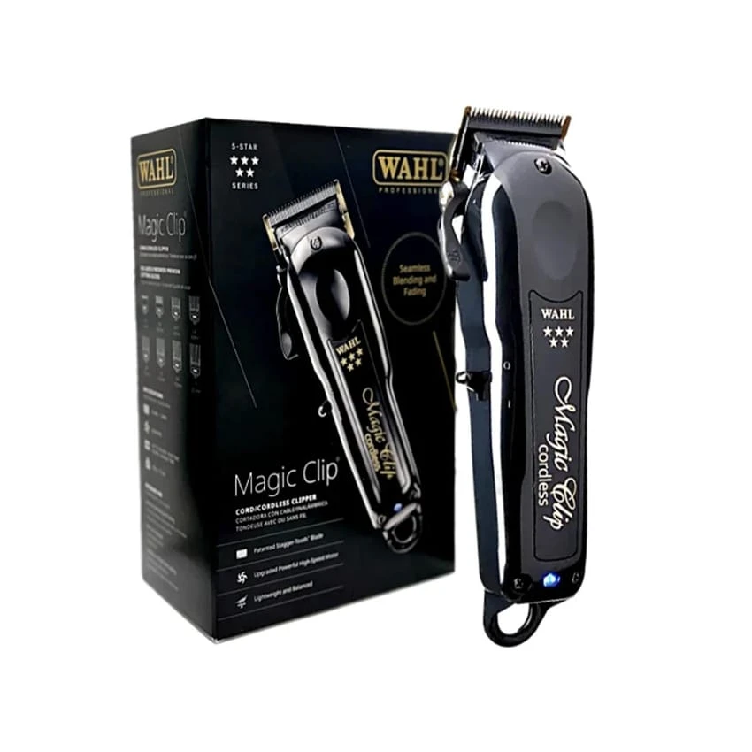 Wahl 5 Star Series Cord/Cordless Magic Clip - Full Size Hair Clipper with Precision Blades, Lithium Ion Battery, and 100 Minute Run Time for Professional Barbers & Stylists