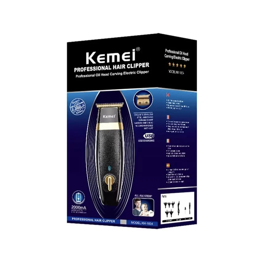 Kemei KM-1834 ماكينة حلاقة وتشذيب الشعر الاحترافية
