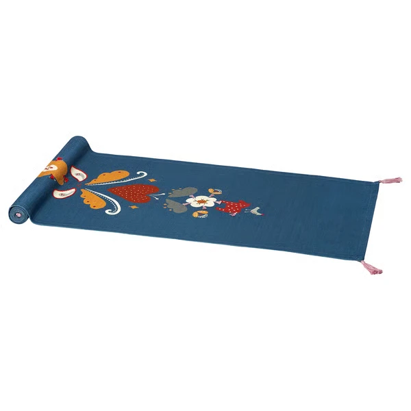 Table-runner, blue/red,