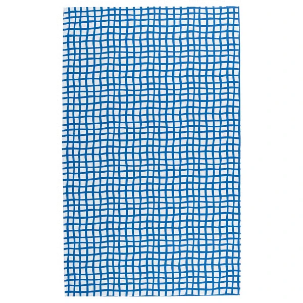 Tablecloth, patterned/blue white,