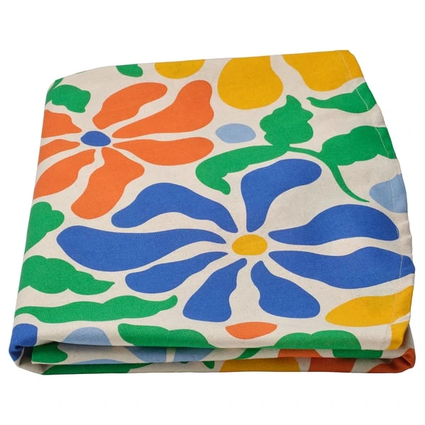 Tablecloth, multicolour round,