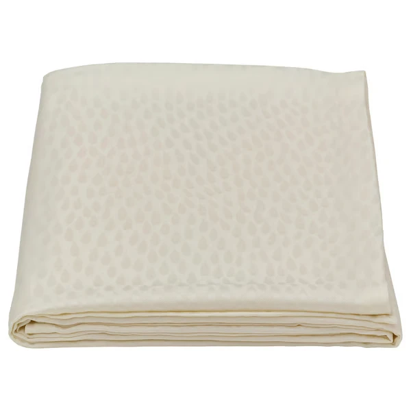 Tablecloth, patterned white,