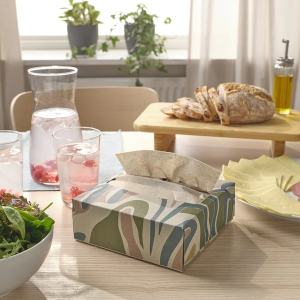 Paper napkin, patterned,