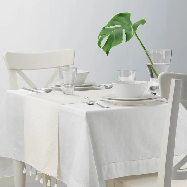 مفرش طاولة, بيج,