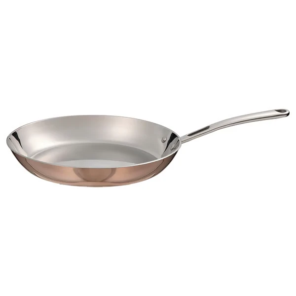 Frying pan, copper/stainless steel,