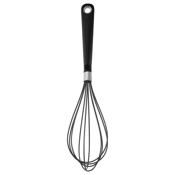 Balloon whisk, stainless steel/black