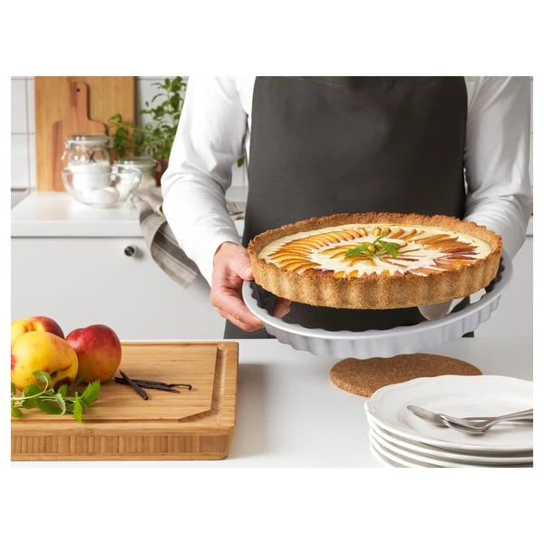 Pie dish, silver-colour,