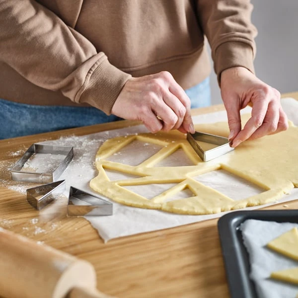 Cookie cutter, set of 4, stainless steel