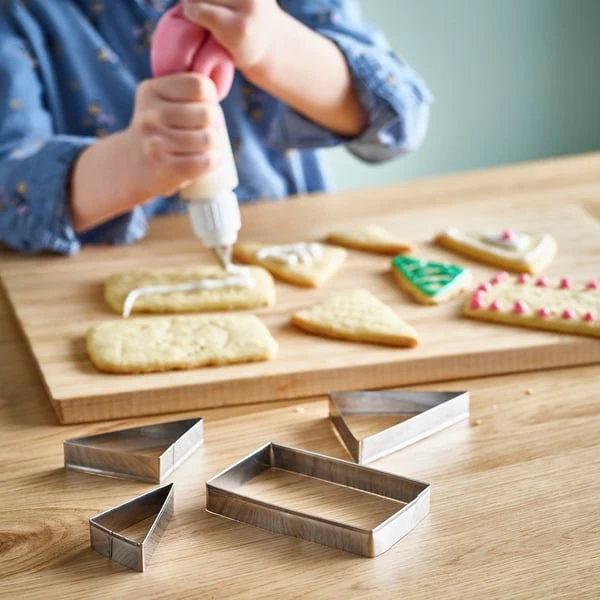 Cookie cutter, set of 4, stainless steel