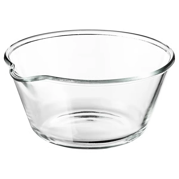 Bowl, clear glass,