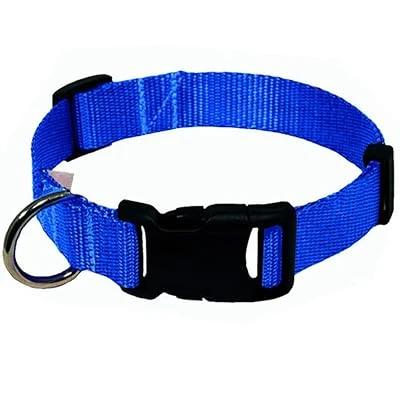 Ferplast  Adjustable Nylon Dog Collar – Classic Solid Colors