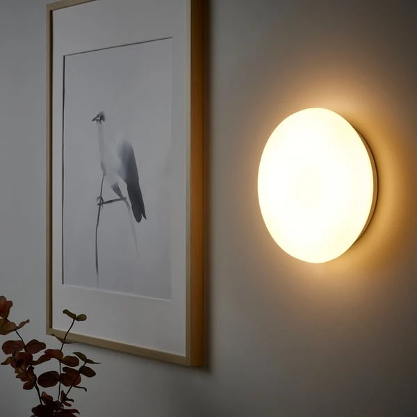 مصباح LED سقف/حائط, ذكي قابل للخفت لاسلكي/أبيض دافىء أبيض,