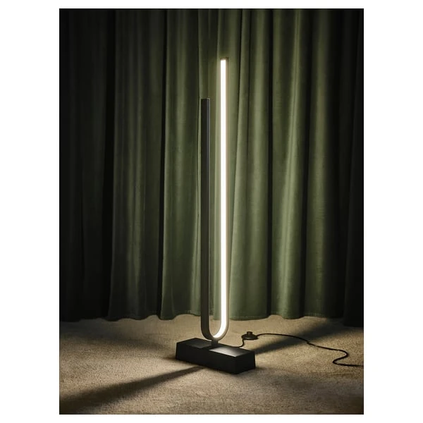 LED floor lamp, smart black