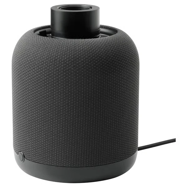 Speaker lamp base with WiFi, black/smart
