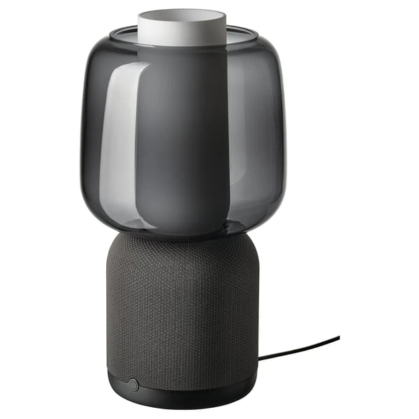 Speaker lamp base with WiFi, black/smart