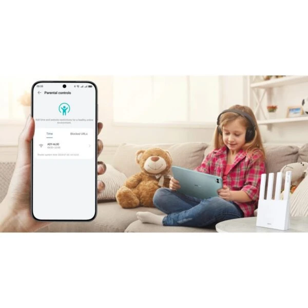 HUAWEI WiFi BE3 Extremely Fast Wi-Fi 7 With 3.6 Gbps BE3600 Dual-Band Router, WAN/LAN Auto Adaptation (1×2.5GE, 3xGE), EasySetting