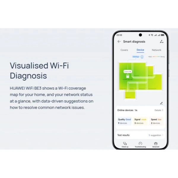HUAWEI WiFi BE3 Extremely Fast Wi-Fi 7 With 3.6 Gbps BE3600 Dual-Band Router, WAN/LAN Auto Adaptation (1×2.5GE, 3xGE), EasySetting