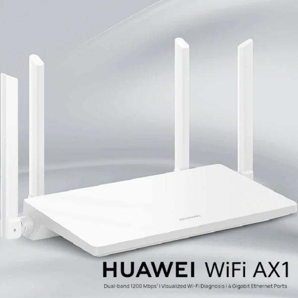 HUAWEI WiFi Wireless AX1 Router AC1200 – 5 GHz & 2.4 Ghz Support , 4 Gigabit Ethernet LAN, Multi Mode