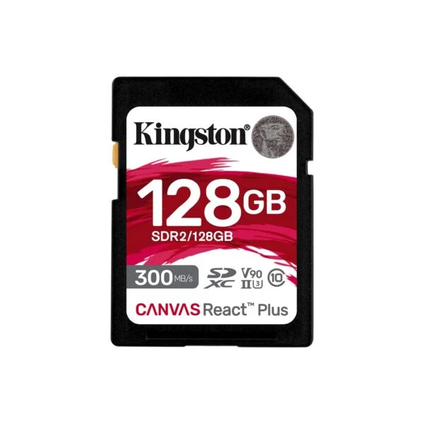 Kingston Canvas React Plus 128GB SD Support Full HD / 4K / 8K SDR2 / 128GB